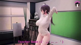 My Sexy Slave Teacher Get Pregnant From Me (3D HENTAI)