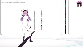 Cute Neko Girl Dancing + Gradual Undressing (3D HENTAI)