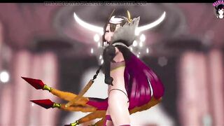 Cute Demon Queen Dancing + Gradual Undressing (3D HENTAI)