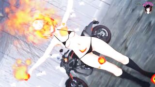 Chisato - Sexy Dance + Gradual Undressing (3D HENTAI)