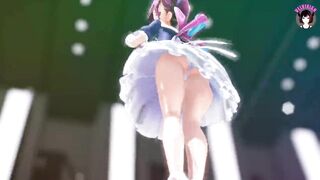 Rendi - Cute Teen With Big Tits Dancing + Gradual Undressing (3D HENTAI)