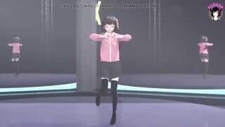 Cute Teen Dancing In Skirt And Stockings + Gradual Undressing (3D HENTAI)