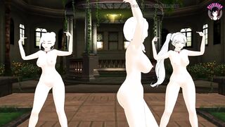 RWBY - 3 Girls Full Nude Dancing + Sex (3D HENTAI)