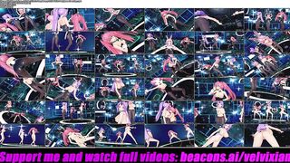Slime Anime - 3 Cute Girls in Sexy Bunny Suits With Pantyhose Dancing (3D HENTAI)