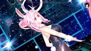 Slime Anime - 3 Cute Girls in Sexy Bunny Suits With Pantyhose Dancing (3D HENTAI)