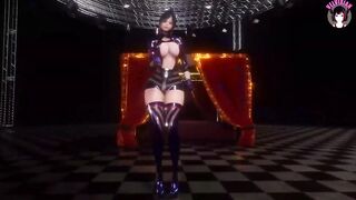 Laysha - Sexy Asian Girl Dancing + Gradual Undressing (3D HENTAI)