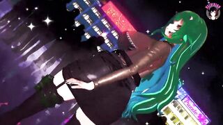 Sexy Thick MILF In Short Skirt Sexy Dance + Gradual Undressing (3D HENTAI)