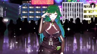 Sexy Thick MILF In Short Skirt Sexy Dance + Gradual Undressing (3D HENTAI)