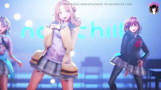 Shani - Sexy 3 Teens Dancing + Gradual Undressing (3D HENTAI)