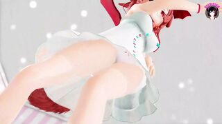 Inugami - Vtuber Sexy Teen Dancing + Gradual Undressing (3D HENTAI)