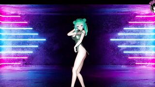 Sexy Miku In Hot Chinese Dress Dancing + Gradual Undressing (3D HENTAI)