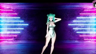 Sexy Miku In Hot Chinese Dress Dancing + Gradual Undressing (3D HENTAI)