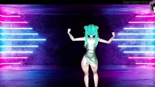 Sexy Miku In Hot Chinese Dress Dancing + Gradual Undressing (3D HENTAI)