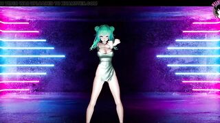 Sexy Miku In Hot Chinese Dress Dancing + Gradual Undressing (3D HENTAI)