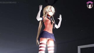 Cute Teen In Short Skirt Dancing + Gradual Undressing (3D HENTAI)