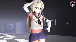 Cute Teen In Short Skirt Dancing + Gradual Undressing (3D HENTAI)