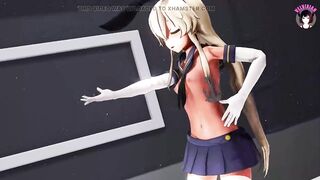 Cute Teen In Short Skirt Dancing + Gradual Undressing (3D HENTAI)