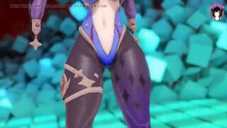 Genshin Impact - Thick Mona - Dancing In Sexy Pantyhose (3D HENTAI)