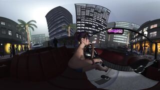 UHF Horizon VR: Becky Cranking the Bel Air Topless While Surrounded by a Crowd