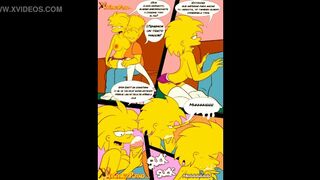 Cartoon - Lisa fuck with Bart Simpson