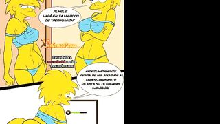 Cartoon - Lisa fuck with Bart Simpson
