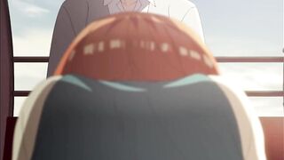 エロアニメ-【五等分の花嫁】四葉がフェラチオで奉仕-HENTAI Animation-real voice