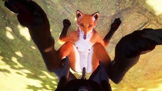 Grab Her by the Tail and Fuck Her in the Ass with BBC Furry Fox Yiff 3D PoV Hentai