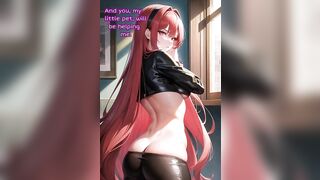 Hentai Captions - Eris uses your Face to make her Cum after her Training Session