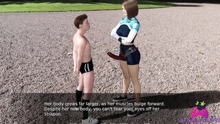Slave U E30 - I get Fucked while a Tomboy Girl uses her Strapon to hold me while Running