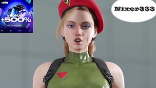 Street Fighter 6 Cammy get cumming in ass 60FPS Uncensored (Street Fighter 3d animation with sound)