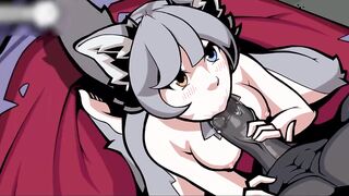 Furry Fox Sucks Cock and Gets Facial - Uncensored Cartoon Hentai
