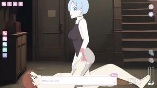 Lust's Cupid, a 2D sex simulation game Sexy Maid Rem Sucked and Fucked