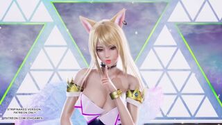 [MMD] 4MINUTE - Volume Up Ahri Sexy Kpop Dance League of Legends Uncensored Hentai 4K 60FPS