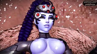 Widowmaker impregnated by squirting tendrils