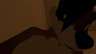 Furry Raccoon Girl Kisses You