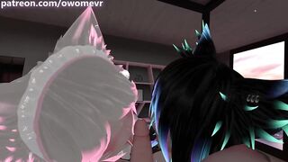 Needy Futanari Fucks a Horny Lesbian Couple In a Steamy POV Threesome - Virtual Sex - Trailer