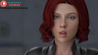 Black Widow Amaising Blowjob Traning Try Not To Cum | Marvel Avengers Natasha Romanoff Hentai