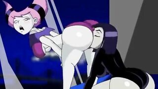 Animacion 2d de Raven eat jinx hentai-games