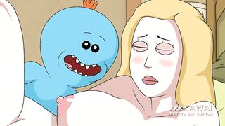 Rick and Morthy - Beth Smith uses Meeseeks to satisfy her sexual desires (cartoon porn).