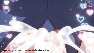 HOT vampire - SUCKS CUM to survive - (Hentai Itadaki Seieki / Best clips - part 4) - Cute [CARTOON]