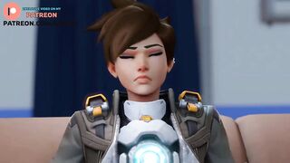 TRACER AMAIZING FOOTJOB | HOTTEST OVERWATCH HENTAI ANIMATION 60FPS