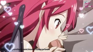 HOT vampire - SUCKS CUM to survive - (Hentai Itadaki Seieki / best clips - part 1) - cute [CARTOON]