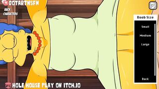 Marge Simpsons Bent Over DoggyStyle Creampie - Hole House