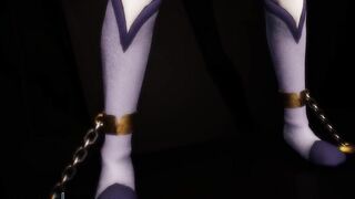 RWBY ⛓️ Chained Weiss Schnee pleasing herself with a Toy - HARDCORE Anime R34 Porn Toy MMD