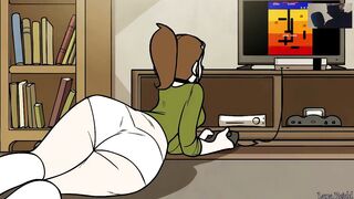 She comes onlu to play a game but its finish hard sex in 4K UHD