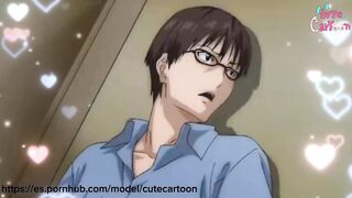 hot girl has sex in the bathroom and her husband watches her