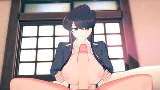 Shouko Komi giving a boobjob Komi-san Hentai Uncensored