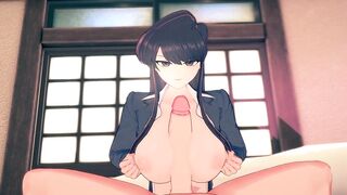 Shouko Komi giving a boobjob Komi-san Hentai Uncensored