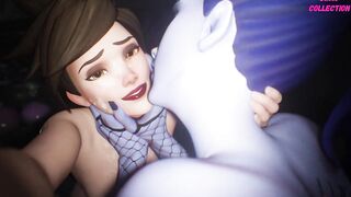 Tracer Became A Sex Toy For Futa Widowmaker & Animation