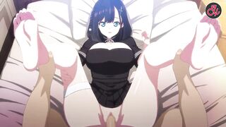 hentai uncensored schoolgirl with big tits gets creampied in her tight pussy